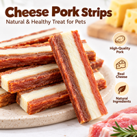 Friandises pour chiens en gros : ventres de porc séchés avec fromage pour chiots, petits, moyens et grands chiens adultes – Récompense d'entraînement et collation pour animaux de compagnie