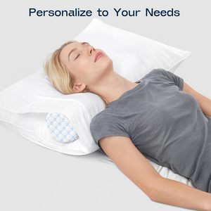 Cổ CuộN cổ tử cung gối cho cổ Pain Relief-Bộ nhớ bọt cổ gối cho giường 16*6.3*6.3inch (Cool-Blue) - Product Image 3