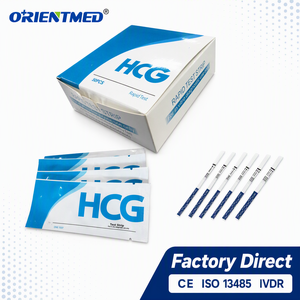 <span class=keywords><strong>Test</strong></span> de <span class=keywords><strong>grossesse</strong></span> rapide HCG en bandelettes de sérum et cassette, avec or colloïdal de Turquie, pour détection précoce, tubes <span class=keywords><strong>First</strong></span> <span class=keywords><strong>Response</strong></span> en ligne, seulement 1 bandelette de 4 mm - Product Image 1