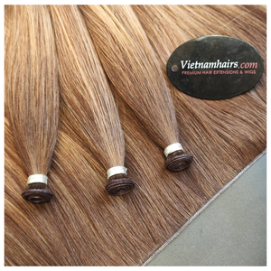Extensions de cheveux humains Premium Genius Weft 100% Remy Double Drawn, trame fine sans couture, qualité salon - Product Image 2