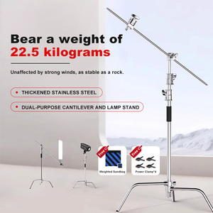 Venta al por mayor 10,8 FT 3,3 M <span class=keywords><strong>de</strong></span> acero inoxidable <span class=keywords><strong>de</strong></span> alta resistencia C soporte <span class=keywords><strong>de</strong></span> fotografía soporte <span class=keywords><strong>de</strong></span> luz amortiguador <span class=keywords><strong>de</strong></span> resorte soporte <span class=keywords><strong>de</strong></span> luz <span class=keywords><strong>de</strong></span> <span class=keywords><strong>estudio</strong></span> <span class=keywords><strong>de</strong></span> fotografía - Product Image 2