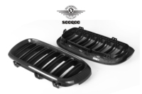 Rejilla Delantera de Fibra de Carbono Seca para BMW, Kits de Tuning para BMW X5 X6, Rejilla de Carrocería para BMW F15 F16 2015-2019