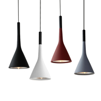 Lustre nordique simple tête corne créatif simple moderne bar trois têtes ciment béton plafond pendentif éclairage