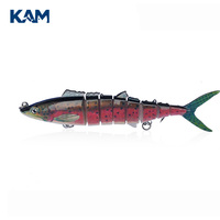 Leurres multi-sections KAM en gros pour simuler des appâts de poisson, accessoires de pêche marine, leurres durs pour eau douce