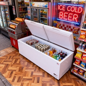 Congelatori Commerciali di Grande Capacità, Frigorifero Commerciale a <span class=keywords><strong>Doppia</strong></span> <span class=keywords><strong>Porta</strong></span>, <span class=keywords><strong>Frigoriferi</strong></span> a Pozzetto - Product Image 4