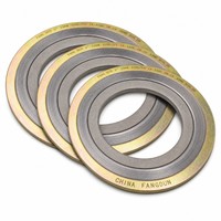 Joint spiralé robuste en Incoloy 800 avec garnissage en graphite pour l'étanchéité des fours industriels, joint résistant à la chaleur