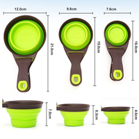 Bols de voyage pliables en silicone écologiques et modernes Milicamp, très demandés, pour chats et chiens, avec clip