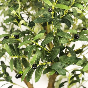 Vendas a granel customizáveis da fábrica de oliveiras artificiais e plantas potted plásticas para decorações do café e do restaurante - Product Image 3