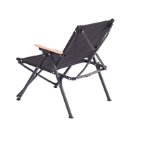 Chaise de camping pliable, mobilier d'extérieur portable, ensembles de jardin, acier au carbone, design européen, durable, carrée, grande taille