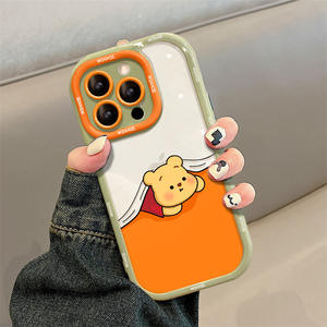 Dessin animé mignon pour <span class=keywords><strong>iPhone</strong></span> 15 Pro Max étui pour femme pour Apple 15 <span class=keywords><strong>coque</strong></span> de téléphone matériau TPU poignée de téléphone INS Plus Compatible - Product Image 4