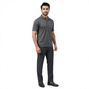 Camisa de Golf a Rayas de Talla Grande, Personalizada, MOQ Bajo, Más Vendida, 100% Algodón Transpirable con Bolsillo, Precio Económico de Fábrica, Alta Calidad - Product Image 1
