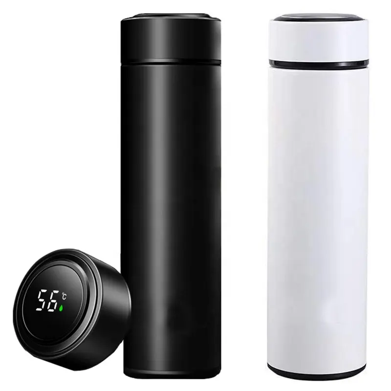 Water Bottle with LED Temperature Display Double Walled Vacuum Insulated Coffee Cup Stainless Steel Sports AutomotiveTravel Mug
