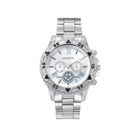 Nouvelle montre à quartz transfrontalière la plus vendue 2025, montre-bracelet classique et tendance, montre homme à faux trois cadrans