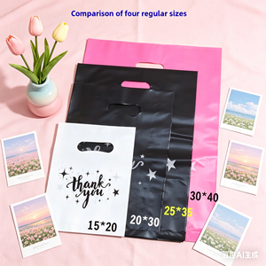 custom logo bulk thank you bags with handles for <b>small</b> business jewelry accessory <b>shops</b> - Product Image 1