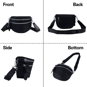 Riñonera de nailon para mujer, bandolera con diseño de letras bordadas, color personalizable, para guardar el teléfono - Product Image 4