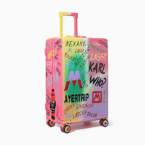 Valises de luxe personnalisées GEMULIN, cadre en aluminium de haute qualité, bagages modernes, sacs de voyage uniques et personnalisés - Product Image 3