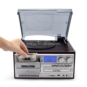 Dédouanement gratuit Ce tourne-disque vinyle avec <span class=keywords><strong>lecteur</strong></span> <span class=keywords><strong>CD</strong></span> enregistrement de cassettes et <span class=keywords><strong>lecteur</strong></span> Usb Sd Fm Radio - Product Image 6