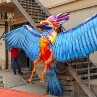 Mascotte gonflable élégante Phénix, oiseau divin, pour la décoration de festivals de musique, spectacle théâtral, accessoire gonflable d'oiseaux anciens