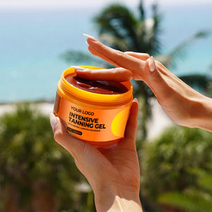 Gel <span class=keywords><strong>Bronceador</strong></span> Mineral de Marca Blanca, Crema Bronceadora para Cama Solar, Protector Solar Hidratante, Sin Parabenos, Orgánico, a Base de Hierbas, Zanahoria y Aloe Vera - Product Image 4