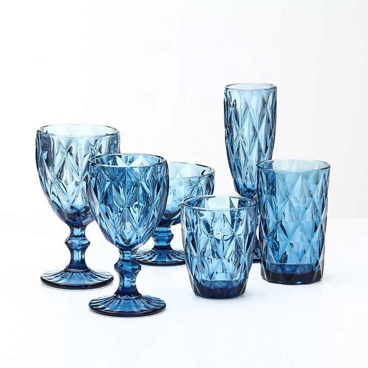Wholesale Wine Goblets Glassware Vintage Water Goblets