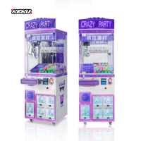 KEKU Machine à griffes pour jouets, pour le plaisir et des prix abondants, modèle Crazy Papty, magnifique machine à poupées avec lumières, machine à griffes de haute qualité