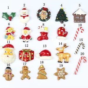 Résine coréenne chaude bricolage accessoires Santa flocon de neige arbre de noël noël bricolage artisanat - Product Image 1