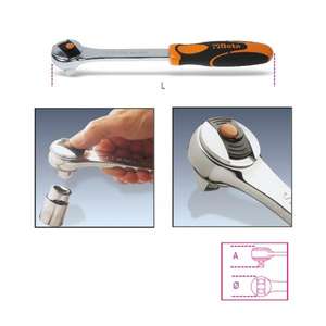 BETA - 009200896 Trinquete reversible de 1/2 ''“ Sistema de bloqueo ”con 72 dientes (paquete múltiple)-EAN 8014230194561 RATCHETS 1/2" - Product Image 5