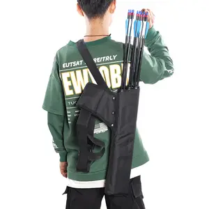 厂家现货双肩带三管箭袋两用射箭配件训练比赛用品