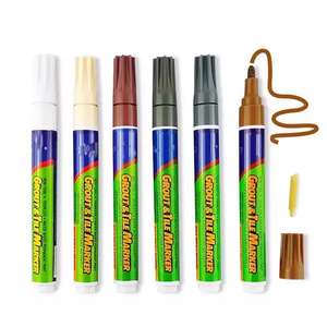 Stylo de réparation de coulis imperméable, marqueurs permanents pour carrelage blanc - Product Image 1
