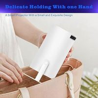 Vidéoprojecteur Le Plus Récent HY300 Double Wi-Fi Compatible 4K Full HD 1080P 720P, Vidéoprojecteur de Cinéma Maison Intelligent et Mini Portable