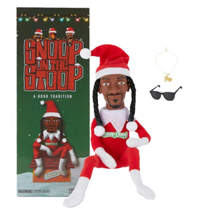 Bambola di peluche Snoop Stoop Peeping Christmas Elf |   Resina Nera in Feltro |   Prodotto a Guangdong |   8,5x7,5x18 cm |   Scatola Originale |   Direttamente dalla Fabbrica - Product Image 2