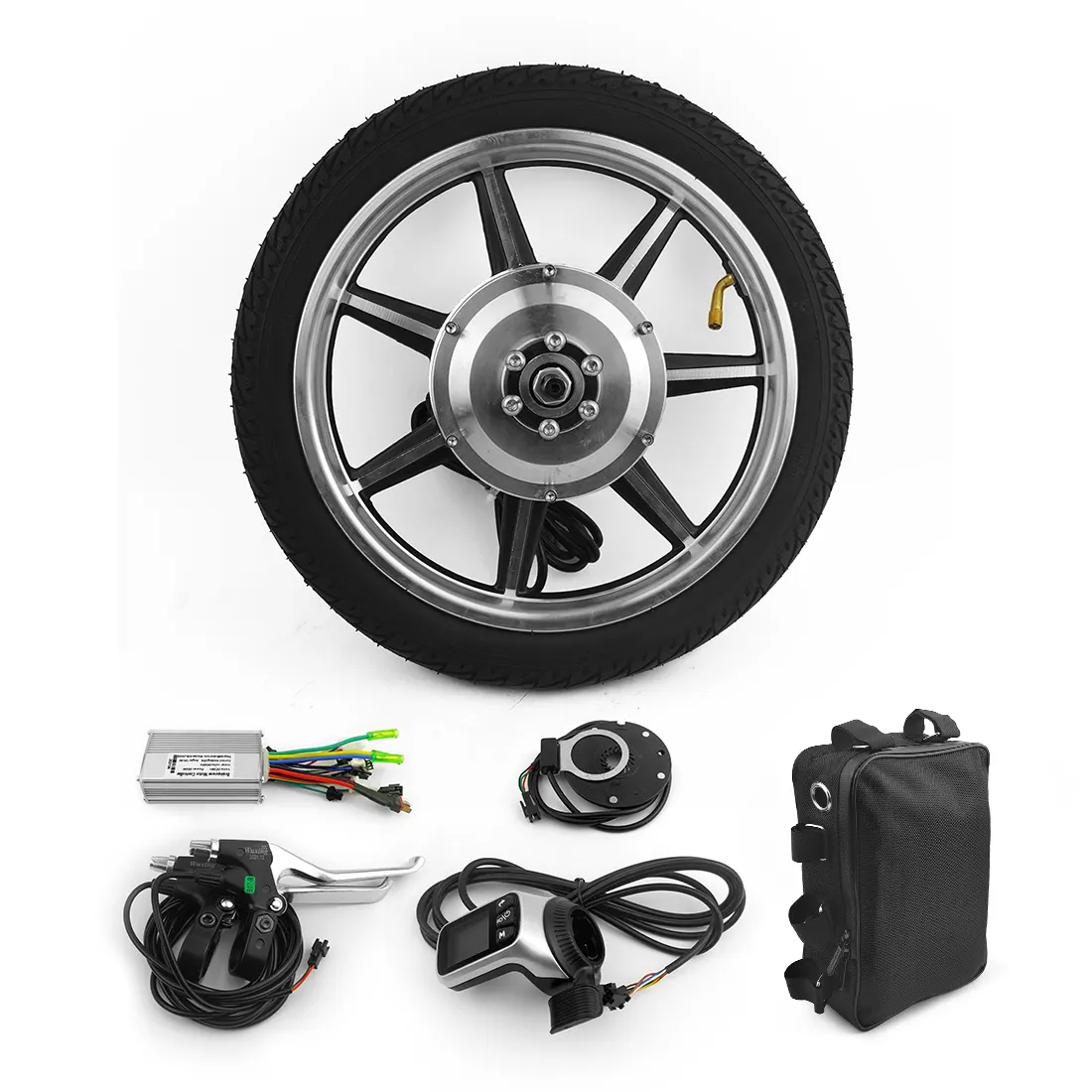 Kit di conversione bici elettrica super power 14 pollici 24v 36v 48v 350w ad alta potenza