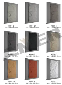 Factory Direct Selling Indoor Stone PU Decorative 3D Artificial Wall Panels PU Stone Panel