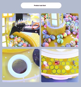 Machine de jeu à monnayeur pour parc d'attractions, jeu de grue à bonbons, excavatrice à godets, en plastique et métal, anglais, 1 an, Aokey - Product Image 6