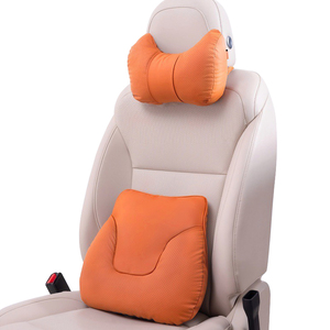 Cuscino Poggiatesta e Supporto Lombare per <span class=keywords><strong>Auto</strong></span> in Ecopelle di Alta Qualità, Traspirante, Antimacchia, Antiscivolo, Durevole, <span class=keywords><strong>Universale</strong></span> per Sedili <span class=keywords><strong>Auto</strong></span> - Product Image 6