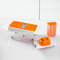 Verstelbare ABS Plastic Eco-vriendelijke LFGB gecertificeerde Smile Mom RVS 430/420J2 groentehakker, één geheel, voor de keuken