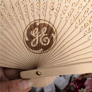 Abanico Plegable de Bambú Clásico Personalizado, Ecológico, Estilo Musical DIY, Diseños Grabados para Bodas, Decoración de Bebés, Recuerdos - Product Image 5