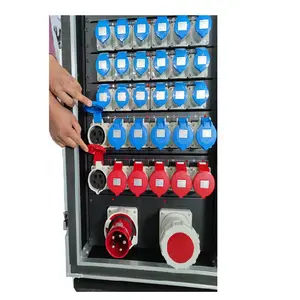 Distro Box portatile impermeabile per sistema di apparecchiature per esterni Audio Stage Sound Lighting Event camlock power connector box