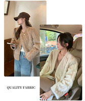 Chaîne tricotée 100% Polyester doux brossé motif torsadé fausse fourrure de lapin tissu en peluche pour filles jouets vêtements voitures literie