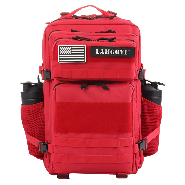 Custom Multifunctional Polyester Waterproof 45L Traveling Duffel Tactical Gym Bag Backpacks