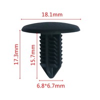 Fournisseur d'usine Nouveaux clips de fixation en nylon pour automobile, attaches pour sapin de Noël, clips de carrosserie 061894