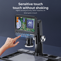Microscopio Digital Bestool BST-X16MP con Pantalla IPS de 7 Pulgadas, 1600X, USB, 1080p, Compatible con Soldadura, Windows/Mac OS, Certificación CE/ROHS, 2 Cabezales