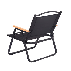 كرسي تخييم خفيف قابل للطي مقعد سفر مدمج كرسي خارجي قابل للطي بمقبض خشبي للمشي والنزهات - Product Image 5