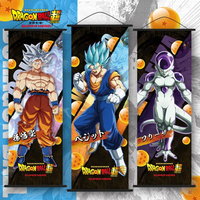 25*70cm Anime suspendu photos affiche Super Saiyan Son Goku Vegeta Frieza Anime mur défilement