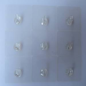 Aoniu Transparent Traceless Strong Adhesive <b>Hook</b> Nail Free Viscose Bearing Wall Stick Plastic Self Adhesive Horn <b>Hook</b> - Product Image 4