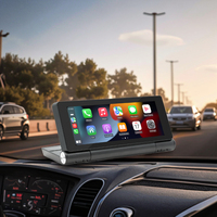 Monitor portabel IPS 10.26 inci, nirkabel Android Auto Mirror Link tampilan HD Audi Nissan Universal mobil Multimedia
