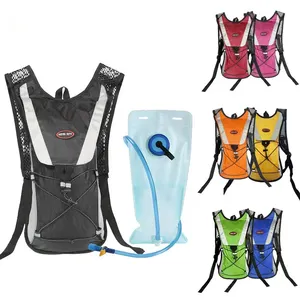 Customized Colorful Hiking Travel Bicycle Backpack Water Bag Cycling Running Waterproof Hydration Backpack With Water Bladder