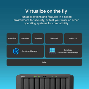 Serveur de stockage d'entreprise <span class=keywords><strong>Synology</strong></span> DiskStation DS1825+ NAS 8 baies 2,5 GbE Quad-Core extensible jusqu'à 18 baies 360 To - Product Image 3