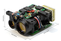 Module de télémétrie laser industriel EYOUNG EFC-2000A 1535 nm Erbium-Glass, portée de 3500 m, indice de protection IP67, interface RS422/TTL, 1Hz~5Hz
