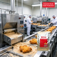 Poudre d'assaisonnement pour poulet frit séché HALAL, fabrication chinoise sur mesure, conditionnement 5KG pour aliments/repas